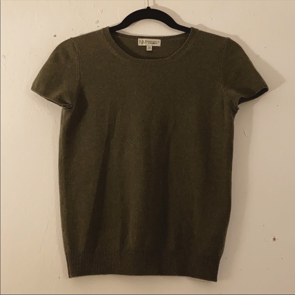 Neiman Marcus Olive Green Cashmere Sweater - Picture 5 of 5